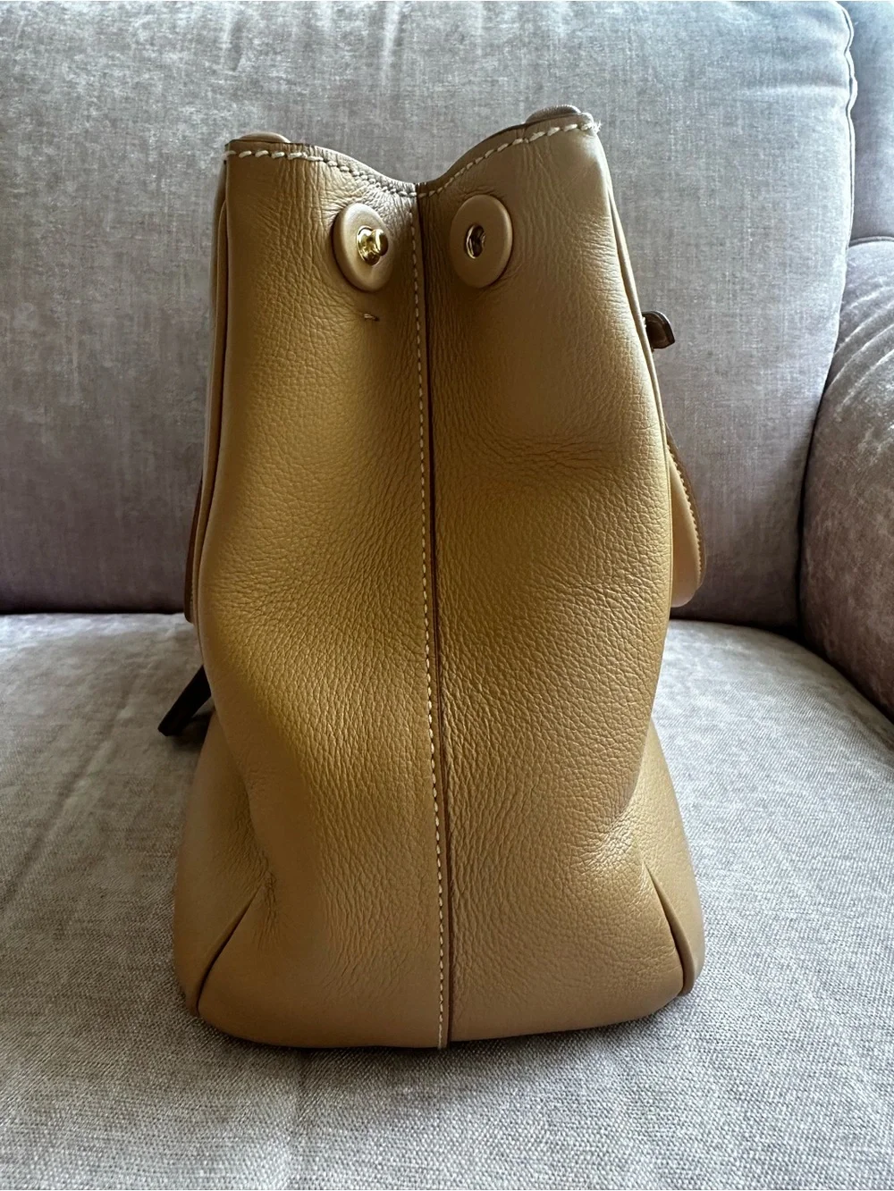 Prada Tan Leather Large Galleria Satchel in Soft Calfskin Leather